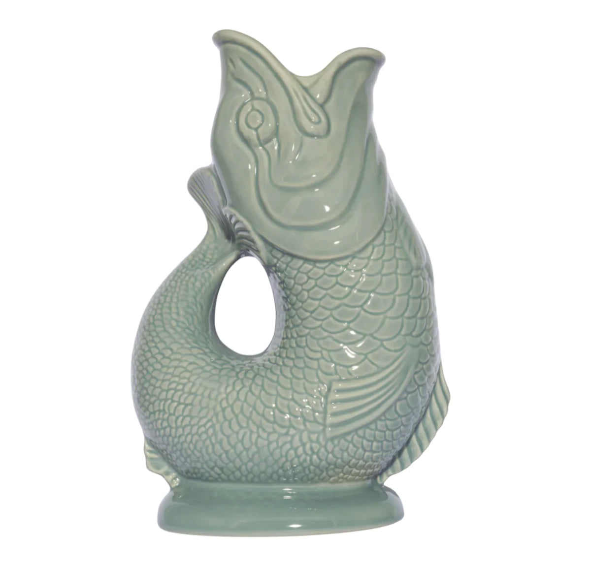 Den originale britiske fiskekande · Grå-grøn fiskekande fra The Gluggle Jug Factory · Niedziella & Friends