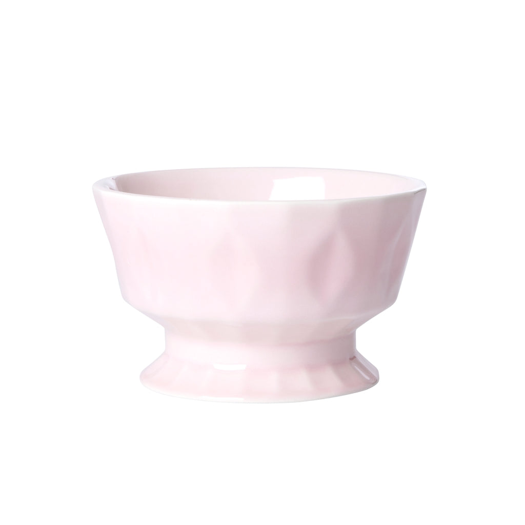 Klassisk skål med diamantmønster i lyserød keramik fra Rice · Niedziella & Friends (7943036502244)