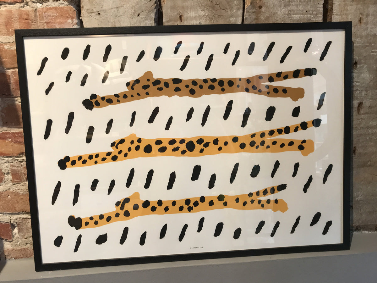 Kunstprint til børneværelset · Leoparder i fart · Niedziella & Friends (5648056615066)