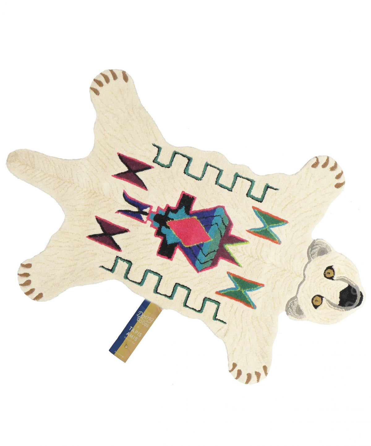 Håndlavet tæppe i uld | Tapis Amis · Stor isbjørn fra Doing Goods | Niedziella & Friends (3767470391373)