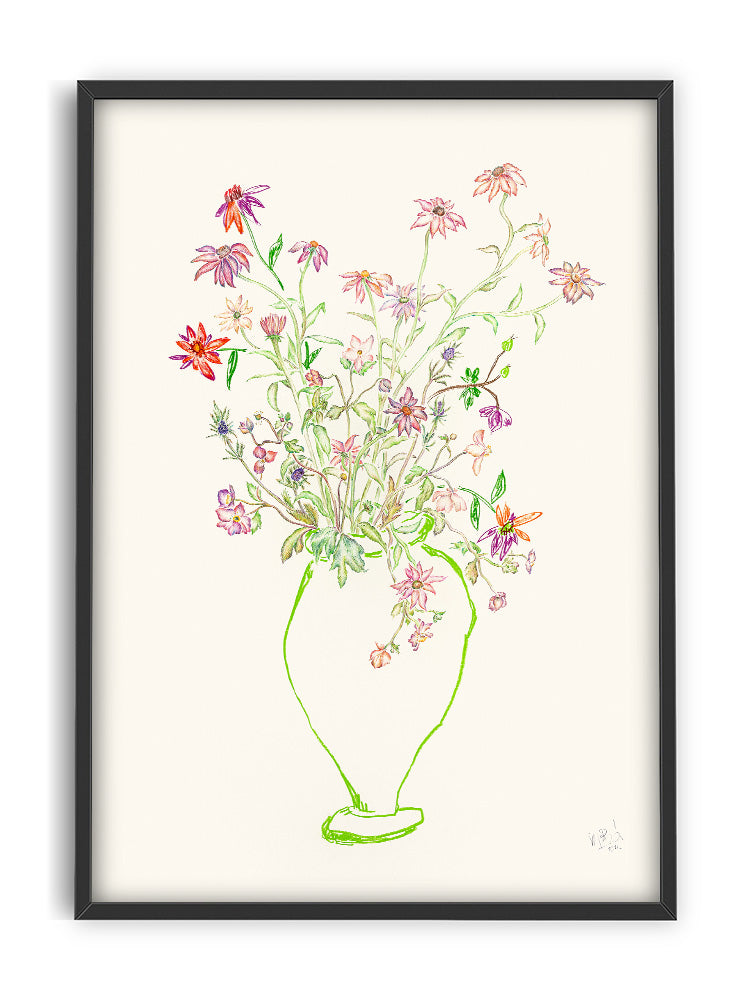 Print med blomster i smukke farver til gallerivæggen · Niedziella & Friends (7950970355940)