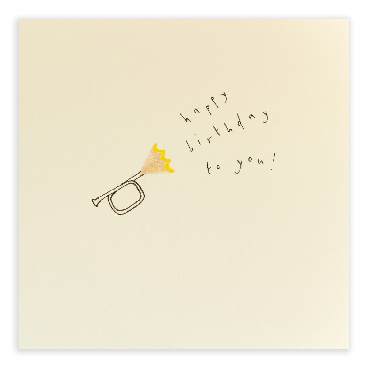 Pencil Shavings Card • Fødselsdags-trompet (10946461966)