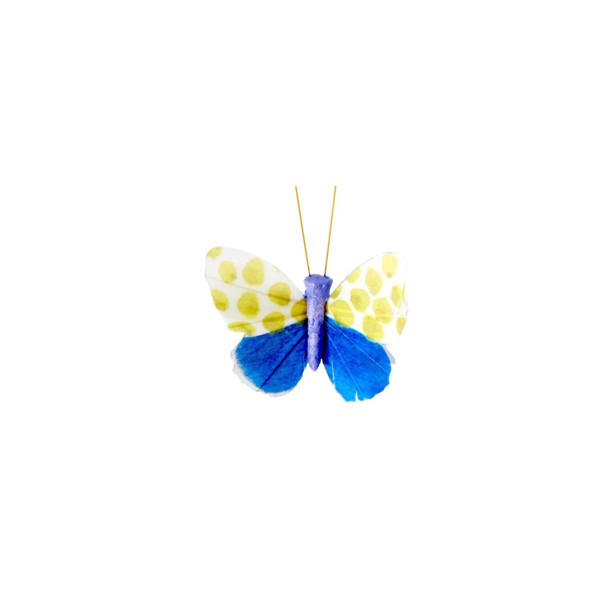 Deko-sommerfugl med cobolt med prikker · Sommerfugl på klip fra Rice · Niedziella & Friends (8354743615833) (8354750824793)