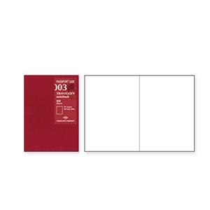 Passport size Refill 003 Blankt papir • Traveler's notebook (4788724269191)