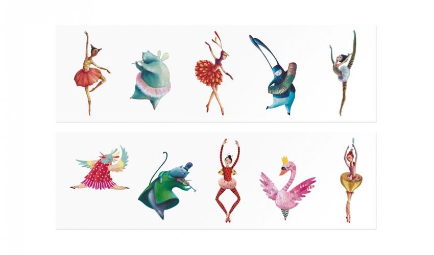 Børne-tattoveringer • ballerina (5351594655898)