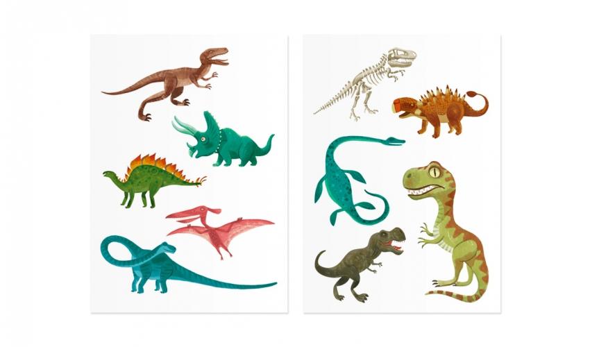 Børne-tattoveringer • Dinosaur (5347437576346)