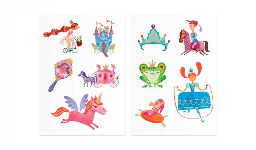 Børne-tattoveringer • prinsesse (5347407724698)