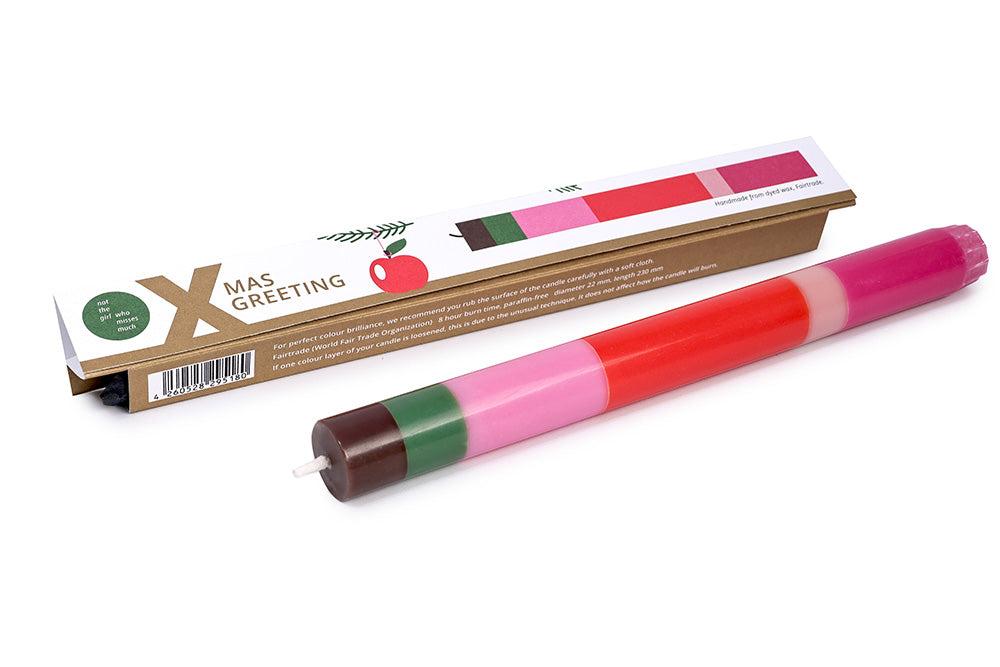 Grafisk julelys i ren stearin · Niedziella & Friends