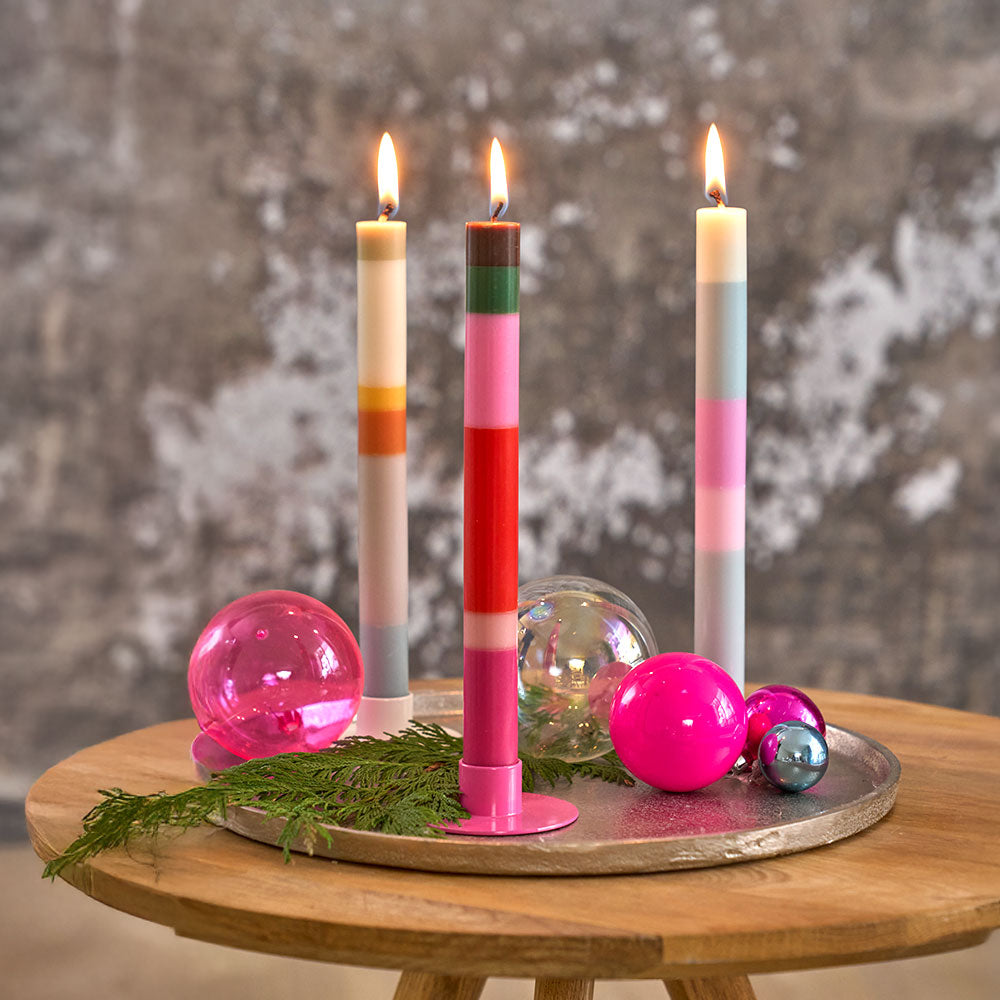 Grafisk julelys i ren stearin · Niedziella & Friends