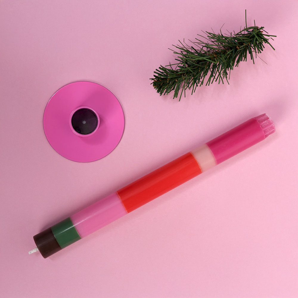 Grafisk julelys i ren stearin · Niedziella & Friends