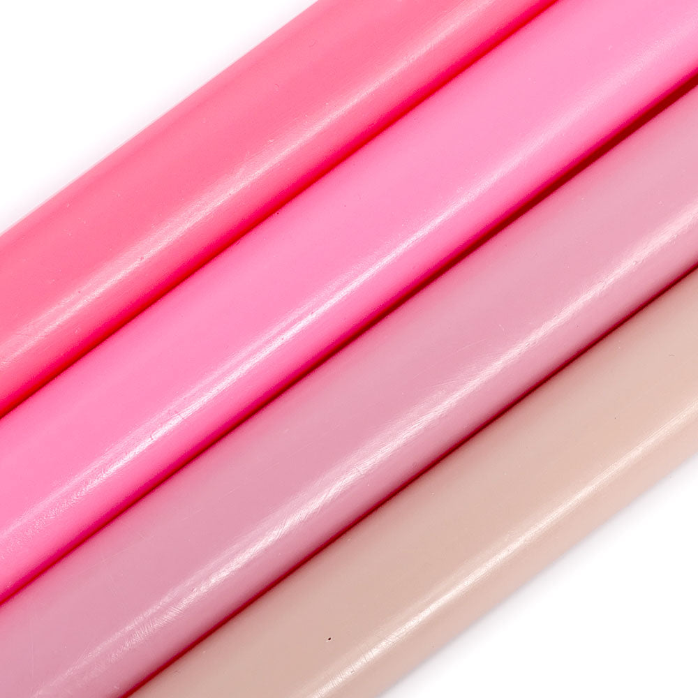 Lys i pink nuancer lavet i 100%ren stearin · Stort udvalg af lys hos Niedziella & Friends