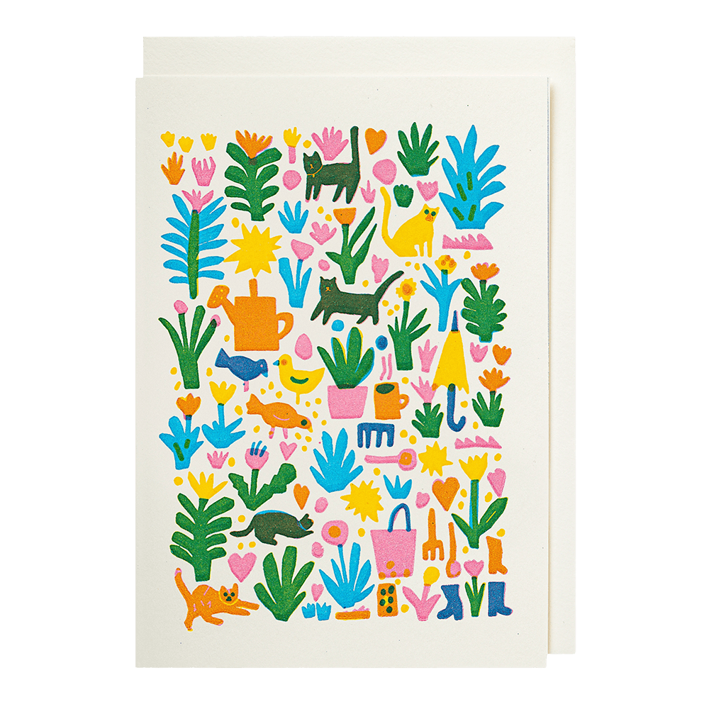 Katte i haven • kort