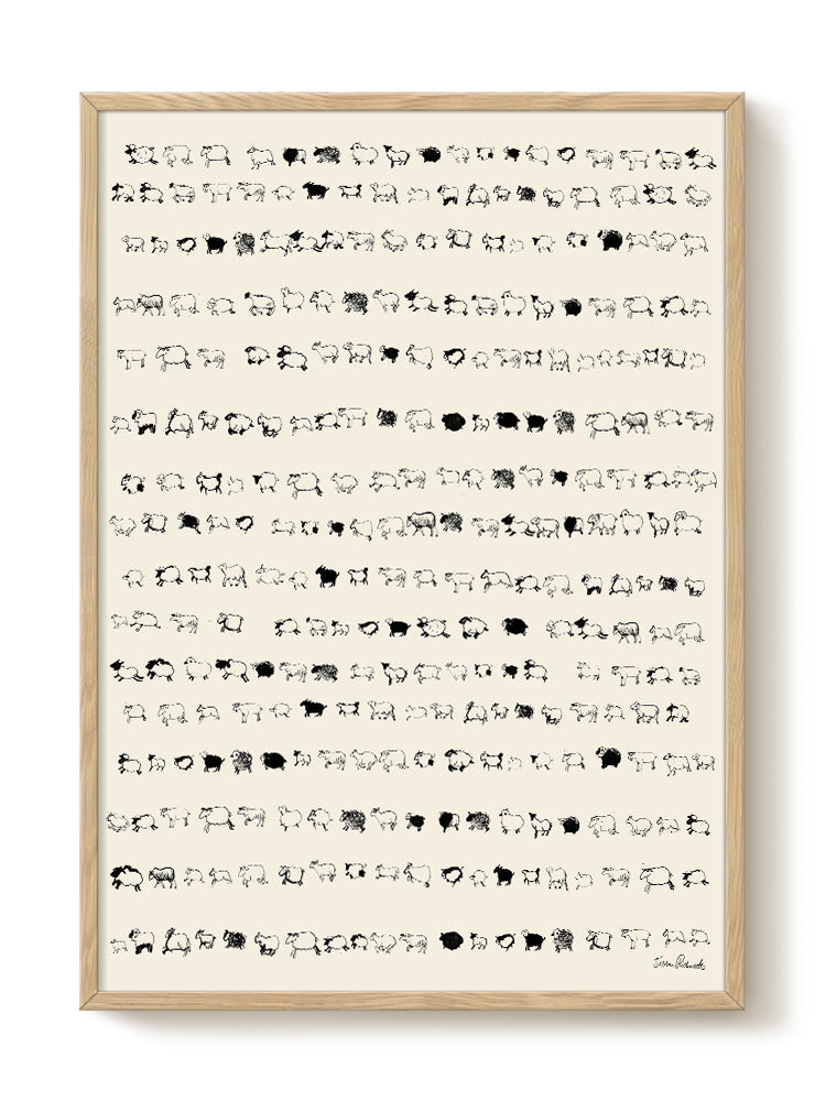 Kunst til gallerivæggen · Art print af Sissan Richardt · hos Niedziella & Friends