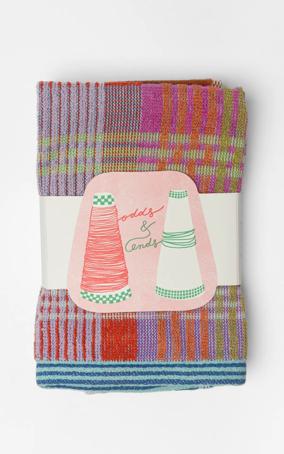 Multi-Klude med farvestrående tern · Lavet af garnrester fra tekstilindustrien · Designer af Foekje Fleur hos Niedziella & Friends
