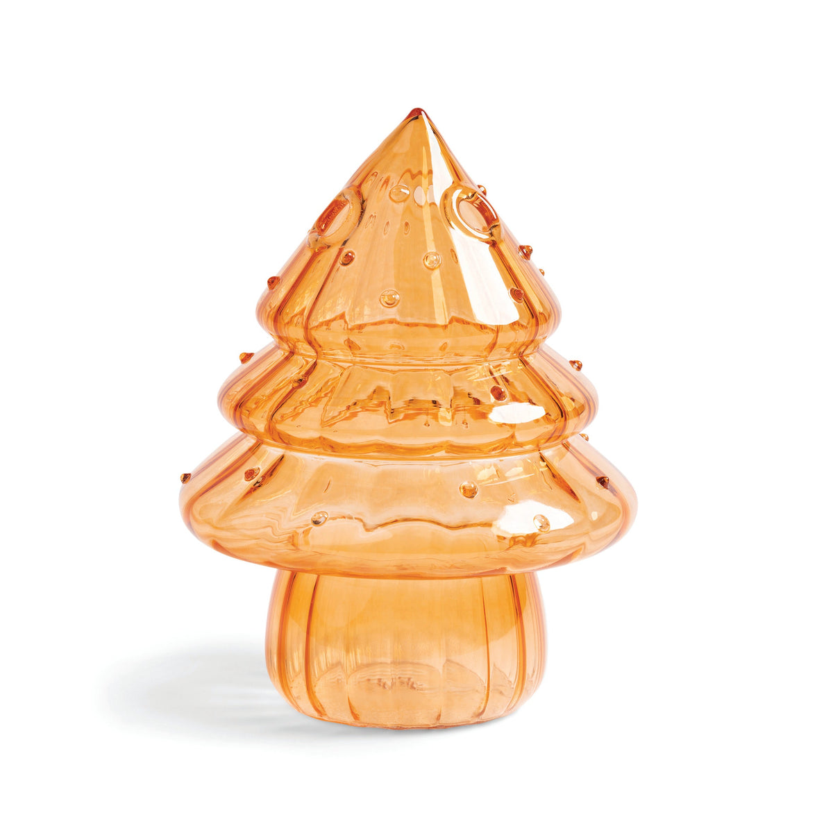 Vase i orange glas fra &Klevering Amsterdam · Formet som et mini-juletræ ·  Niedziella & Friends