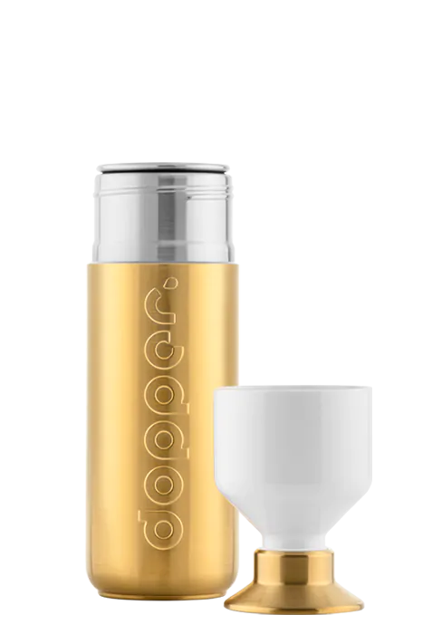 Prisvindende drikkedunk fra Dopper · Lavet i 90% genanvendeligt, rustfrit stål med PVD coating · Niedziella & Friends