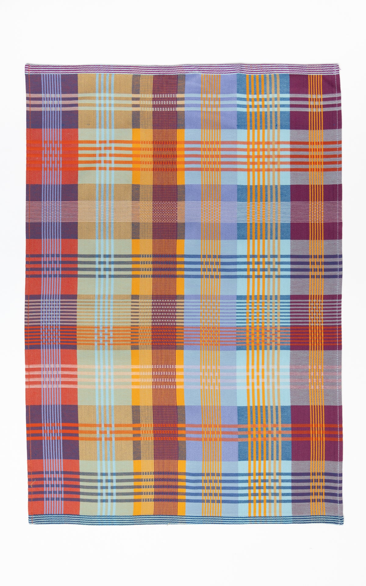 Bæredygtigt viskestykke med grafisk mønster i smukke farver · Lavet af garnrester fra tekstilindustrien · Designer af Foekje Fleur hos Niedziella & Friends