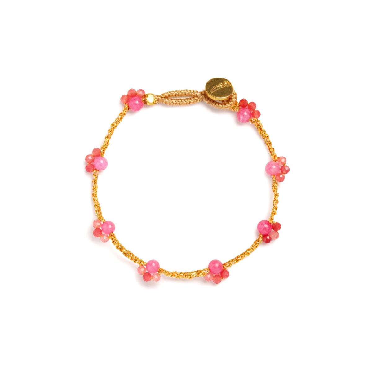 Håndlavet armbånd · Pippy Paw I farven cherry quartz fra IBU Jewels · hos Niedziella & Friends