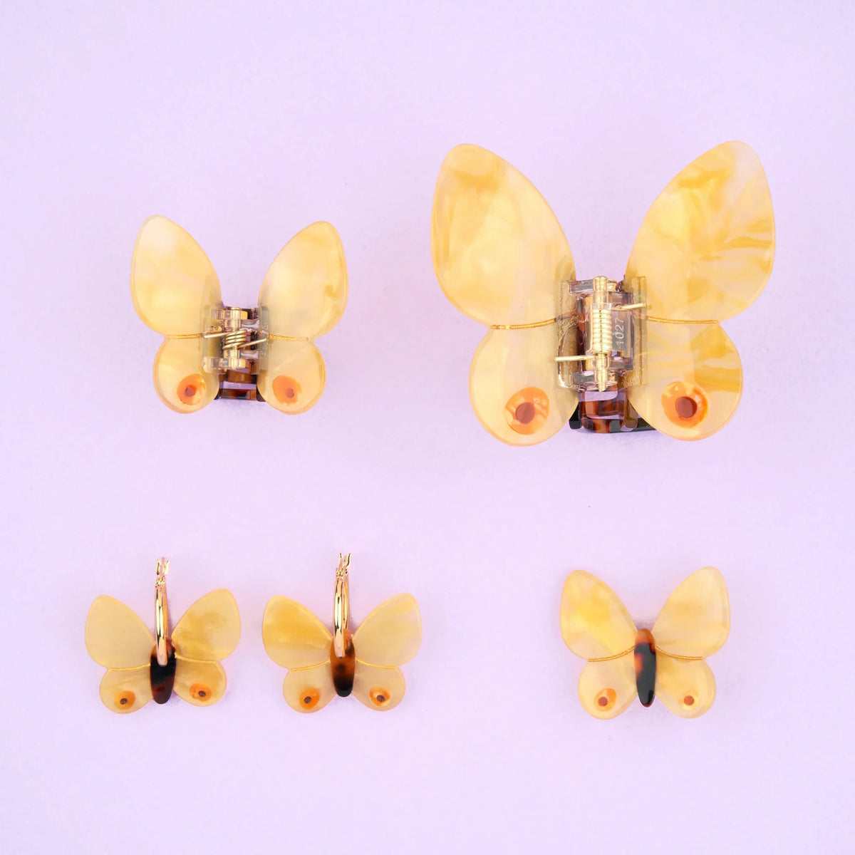 Hårspænde · Gul  mini-sommerfugl fra Coucou Suzette · Niedziella & Friends 