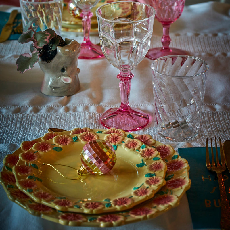 Mini-Discokugle med striber til at hænge på juletræet eller pynte i hjemmet året rundt · Niedziella & Friends