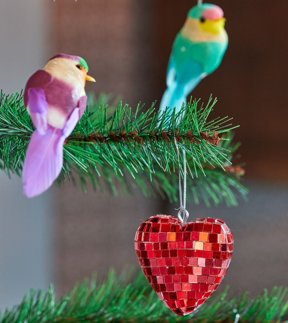 Disco-hjerte til at hænge på juletræet eller pynte i hjemmet året rundt · Niedziella & Friends