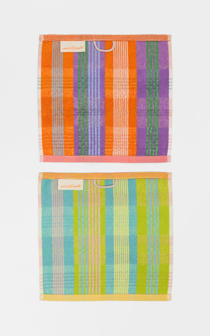 Multi-Klude med strålende pastel-tern · Lavet af garnrester fra tekstilindustrien · Designer af Foekje Fleur hos Niedziella & Friends