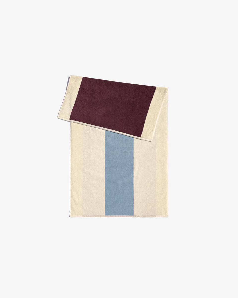 Gæstehåndklæde · sky blue/bordeaux