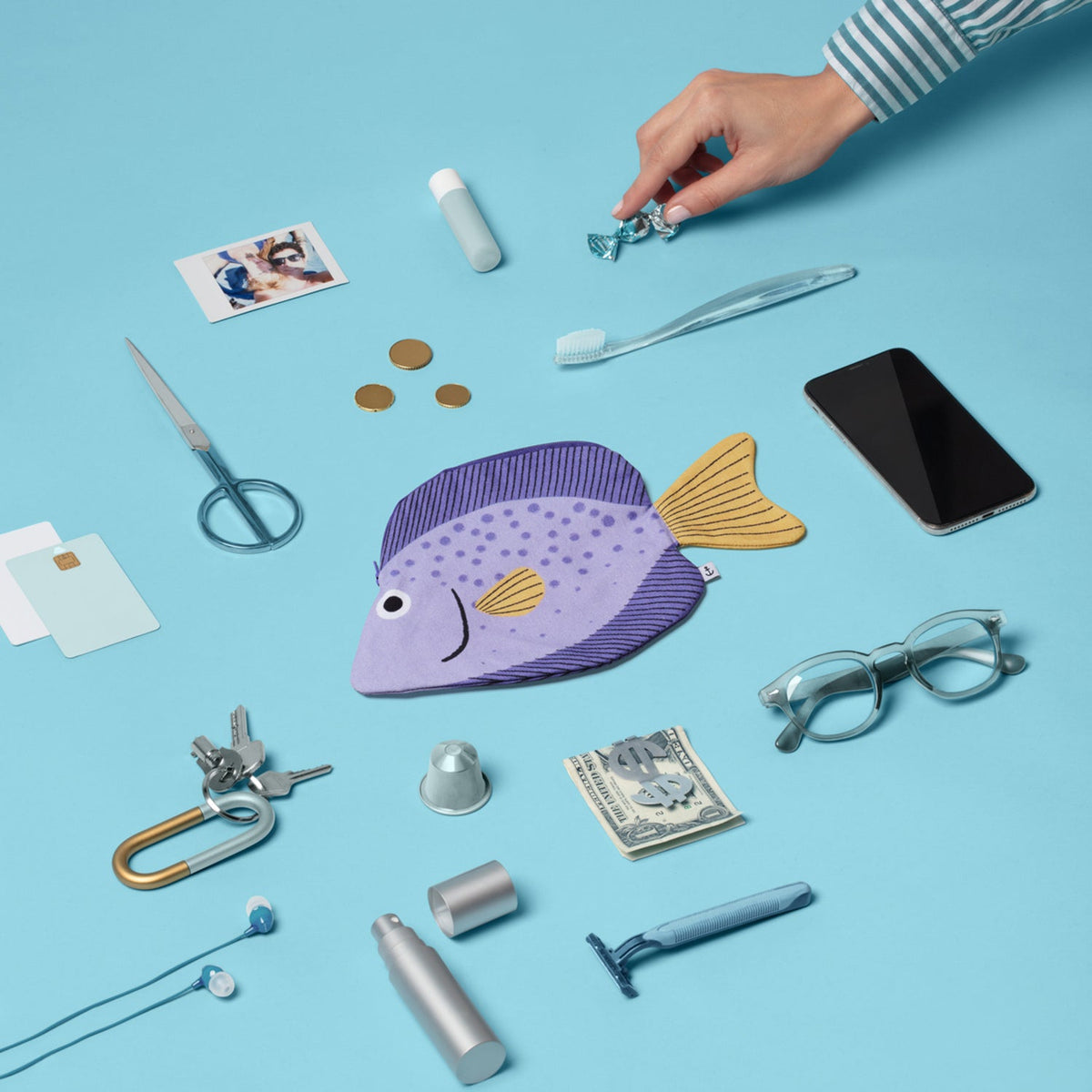 Kosmetikpung · Penalhus · Fiskepung · Sweetlips-fisk fra Don Fisher · Niedziella & Friends