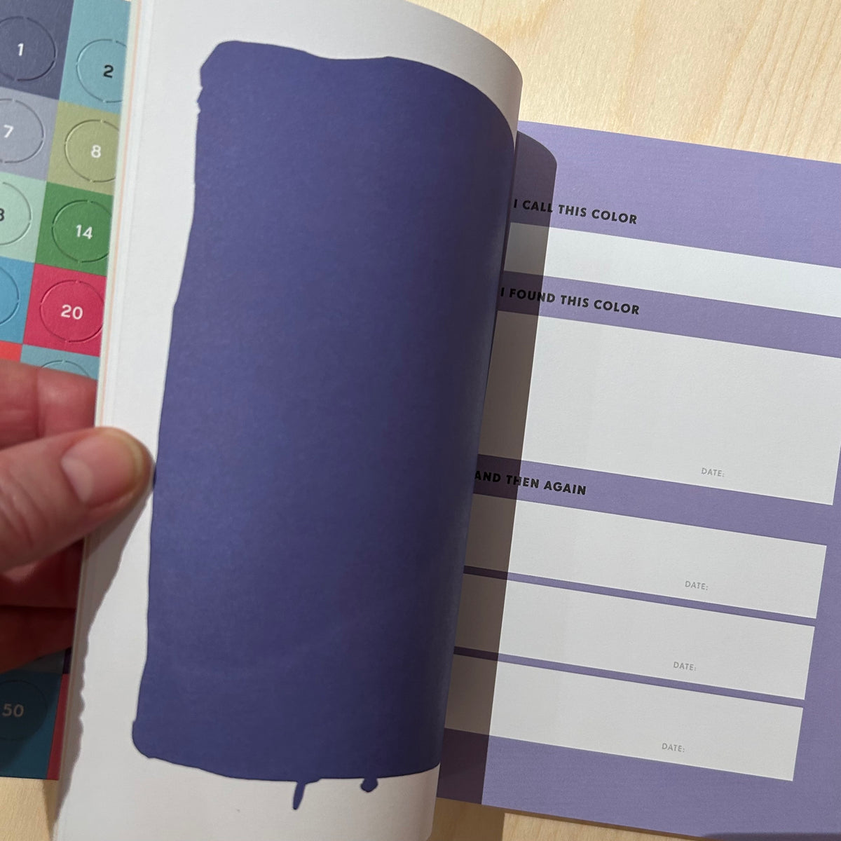 The Color Collector's Handbook · Farvekalender til at notere hverdagsfarver · Niedziella & Friends