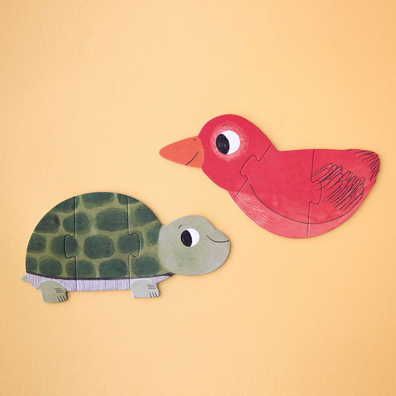 Puslespil med kæledyr til de mindste med fine illustrationer fra Londji · Niedziella & Friends