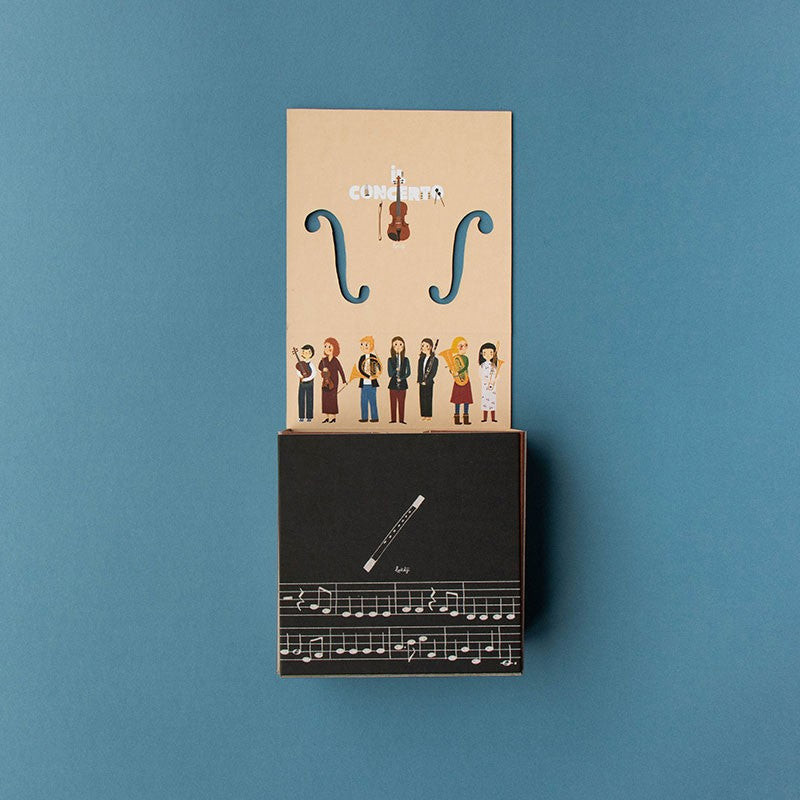 Huskespil med musikinstrumenter og musikere · Fine illustrationer fra Londji · Niedziella & Friends