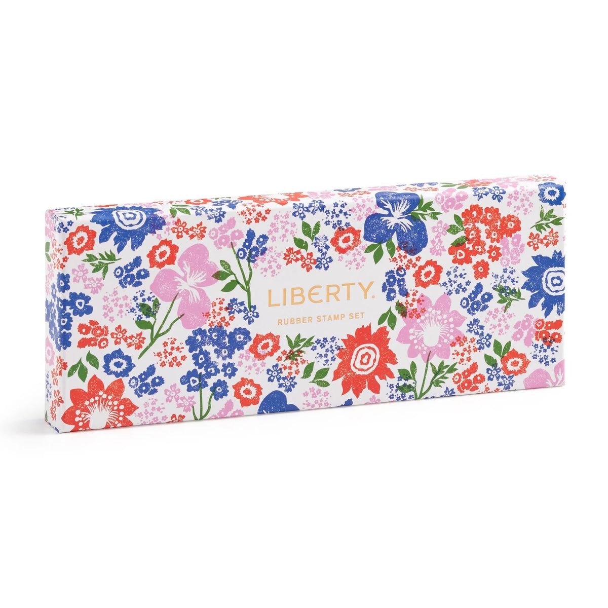 Blomster-stempler i fin æske fra Liberty London • aktivitetsæske med 11 stempler og 4 stempelfarver · Niedziella & Friends