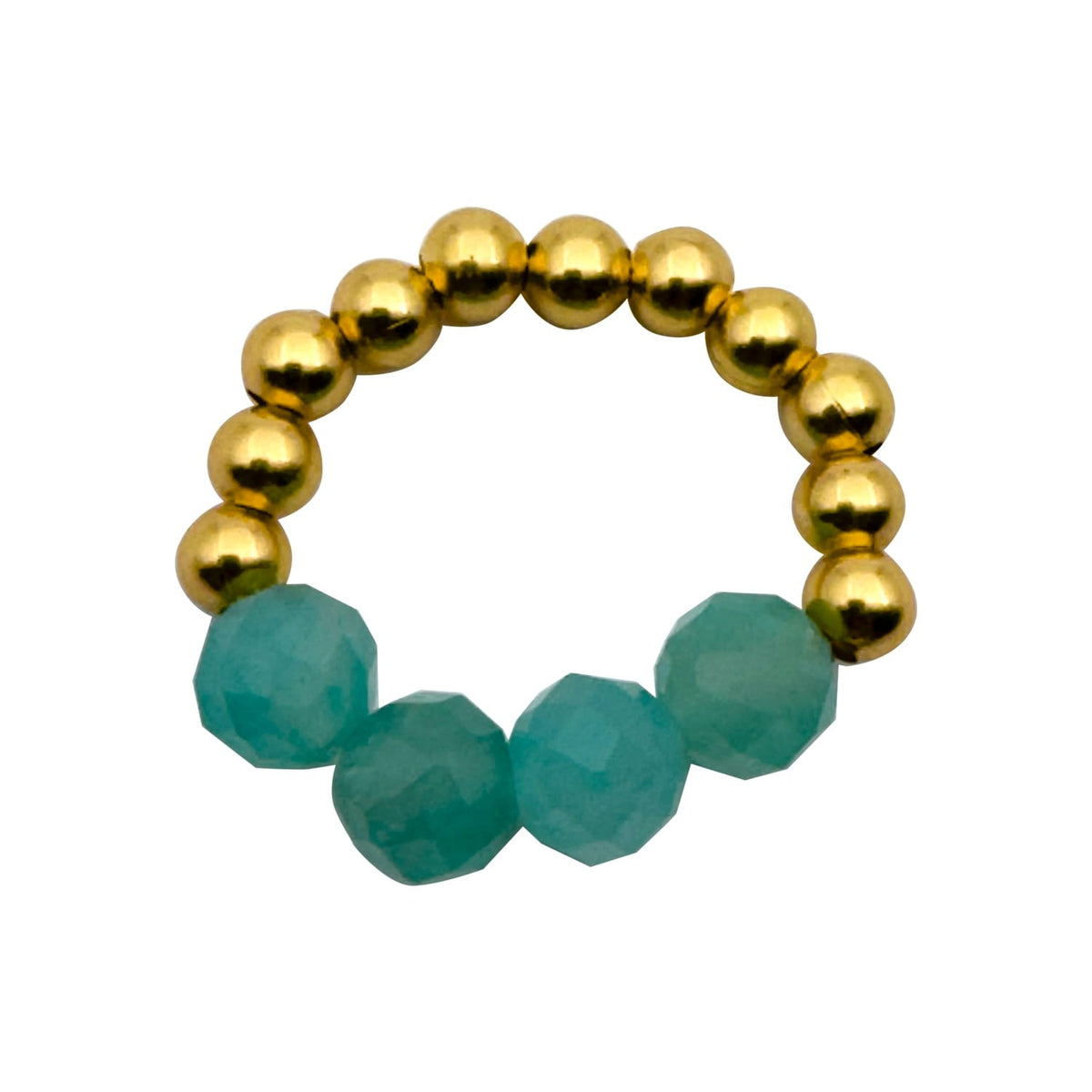 Håndlavet fingerring · Bo I farven amazonite fra IBU Jewels · hos Niedziella & Friends
