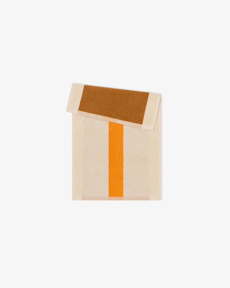 Lille gæstehåndklæde · orange/toffee