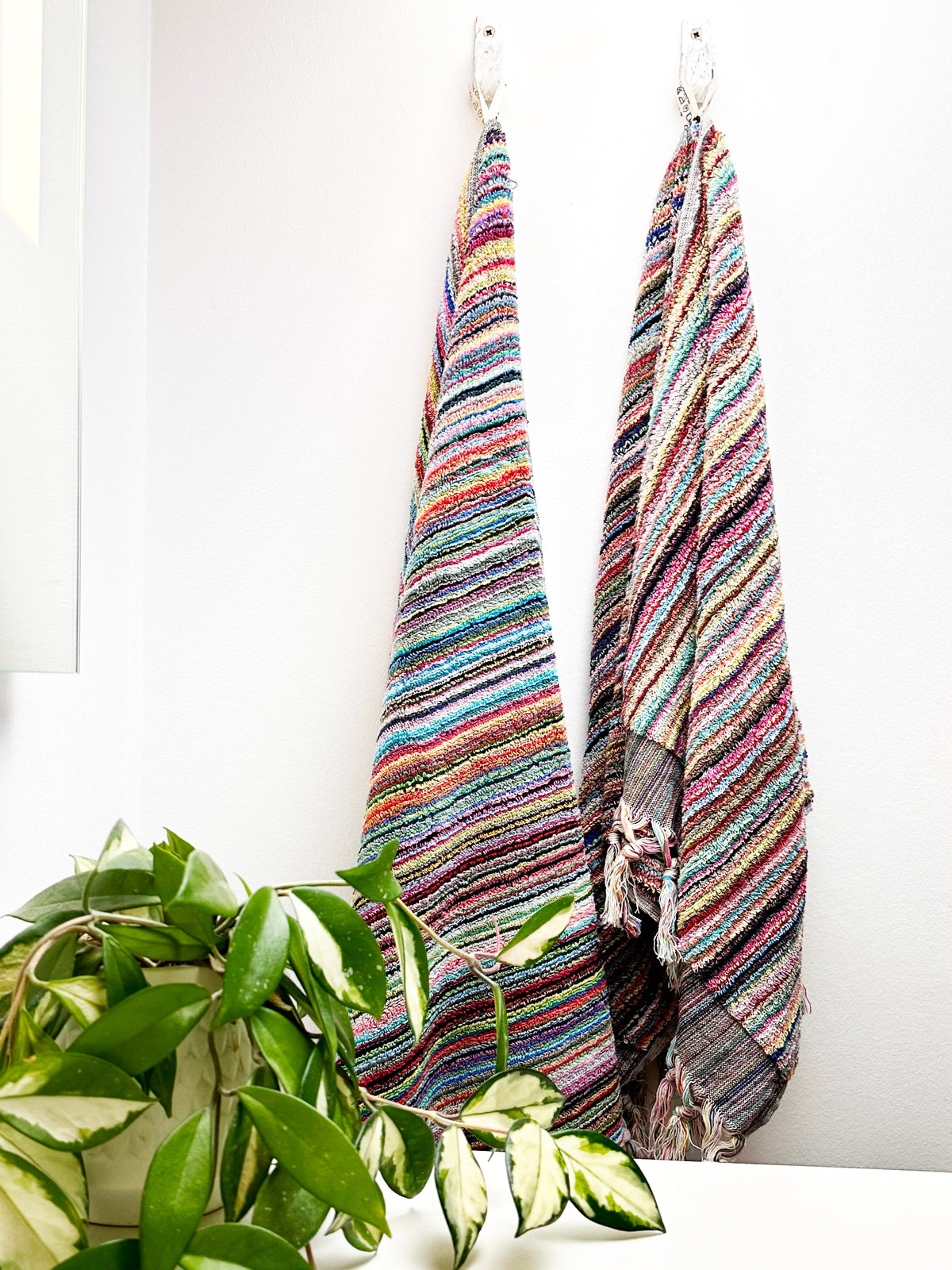 Gæstehåndklæde i bomuld fra Lykïa · farve multi · produceret i Tyrkiet · Niedziella & Friends 