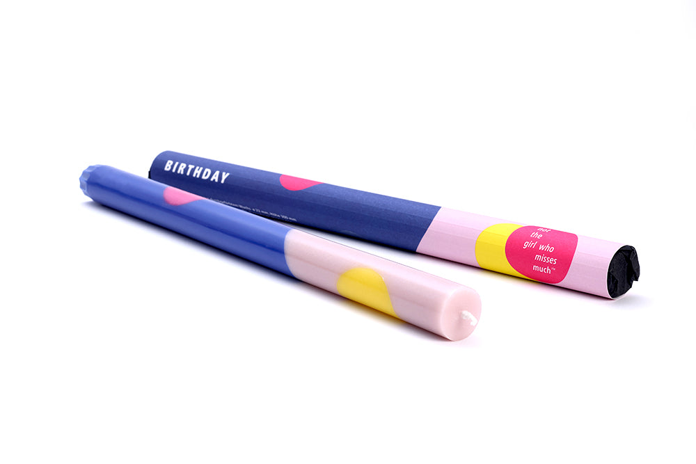 Grafisk lys i 100% ren stearin. Fairtrade produceret · Stort udvalg af lys hos Niedziella & Friends