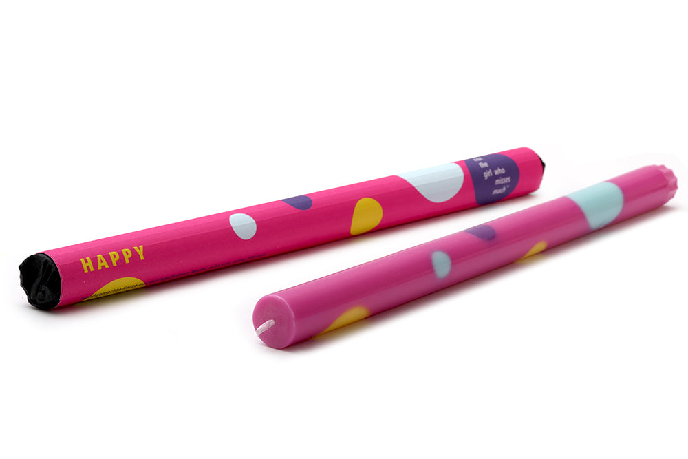 Grafisk lys i 100% ren stearin. Fairtrade produceret · Stort udvalg af lys hos Niedziella & Friends