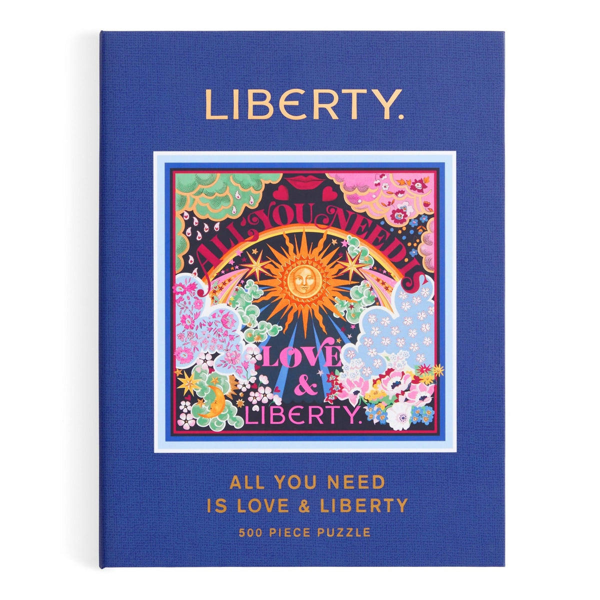 Puslespil på 500 brikker med smuk illustration fra Liberty of London · Indpakket som en bog · Niedziella & Friends