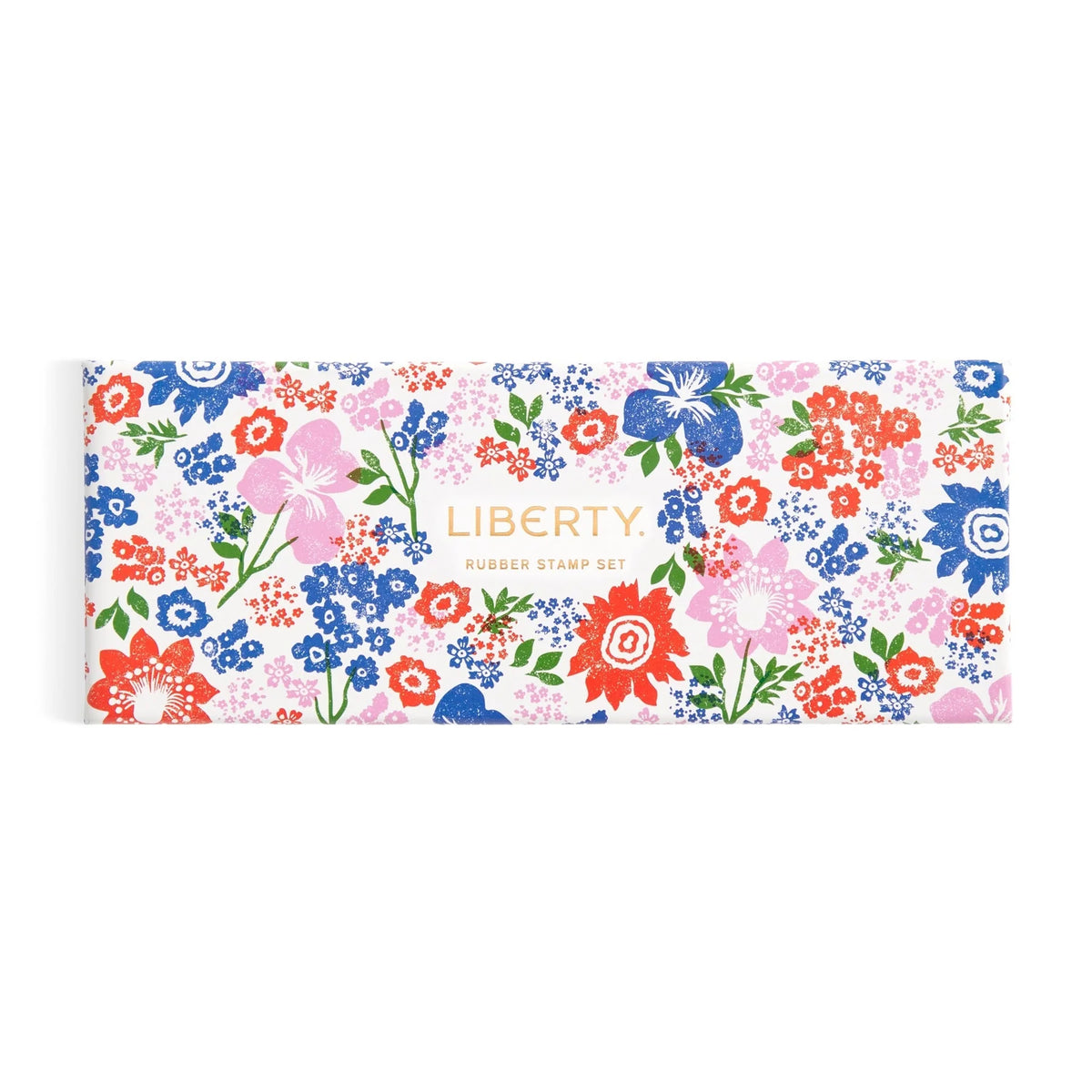 Blomster-stempler i fin æske fra Liberty London • aktivitetsæske med 11 stempler og 4 stempelfarver · Niedziella & Friends