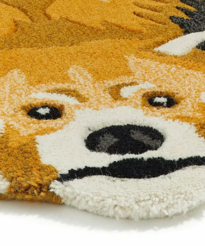 Håndlavet tæppe i uld | Tapis Amis · Rød panda fra Doing Goods | Niedziella & Friends (6057436283034)