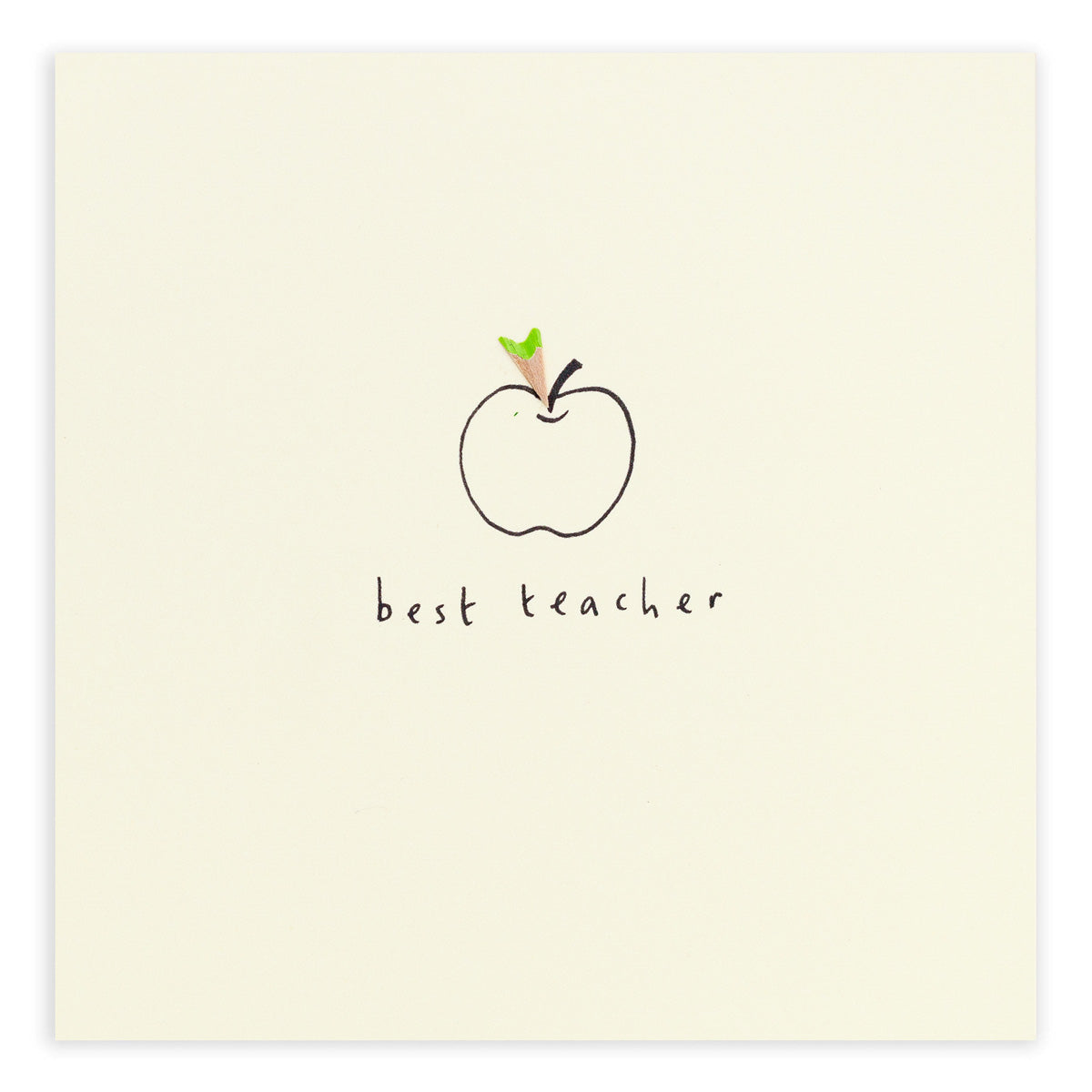 Pencil Shavings Card • Æble til din lærer (7815415693540)