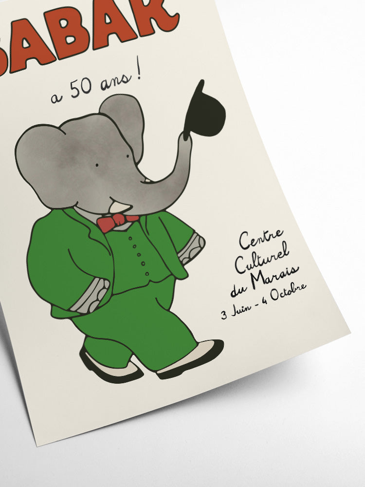 Print til børneværelset med Barbar den lille elefant · Niedziella & Friends (7945401008356)