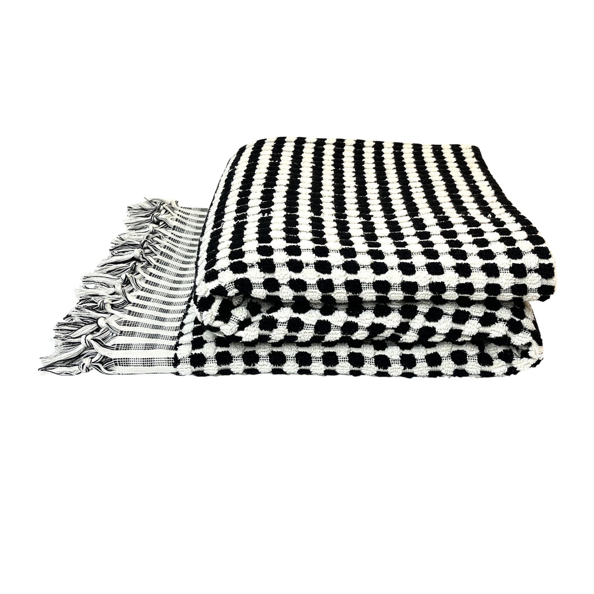 Badehåndklæde i bomuld fra Lykïa · farve sort · produceret i Tyrkiet · Niedziella & Friends (7462337478884)