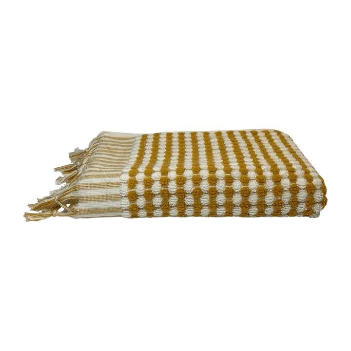 Gæstehåndklæde i bomuld fra Lykïa · farve karrygul · produceret i Tyrkiet · Niedziella & Friends (7462330794212)