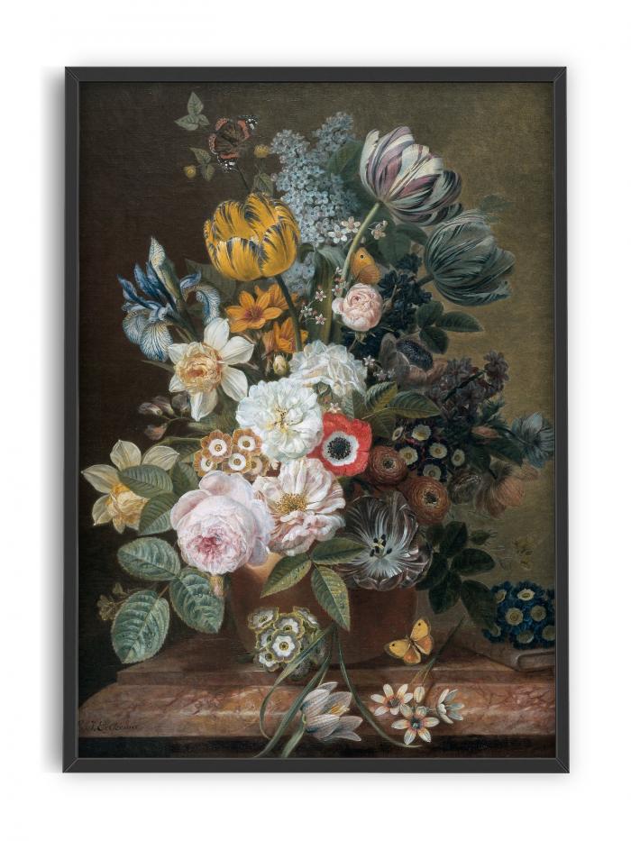 Kunstprint med klassisk blomster-dekoration · Niedziella & Friends (7805675667684)