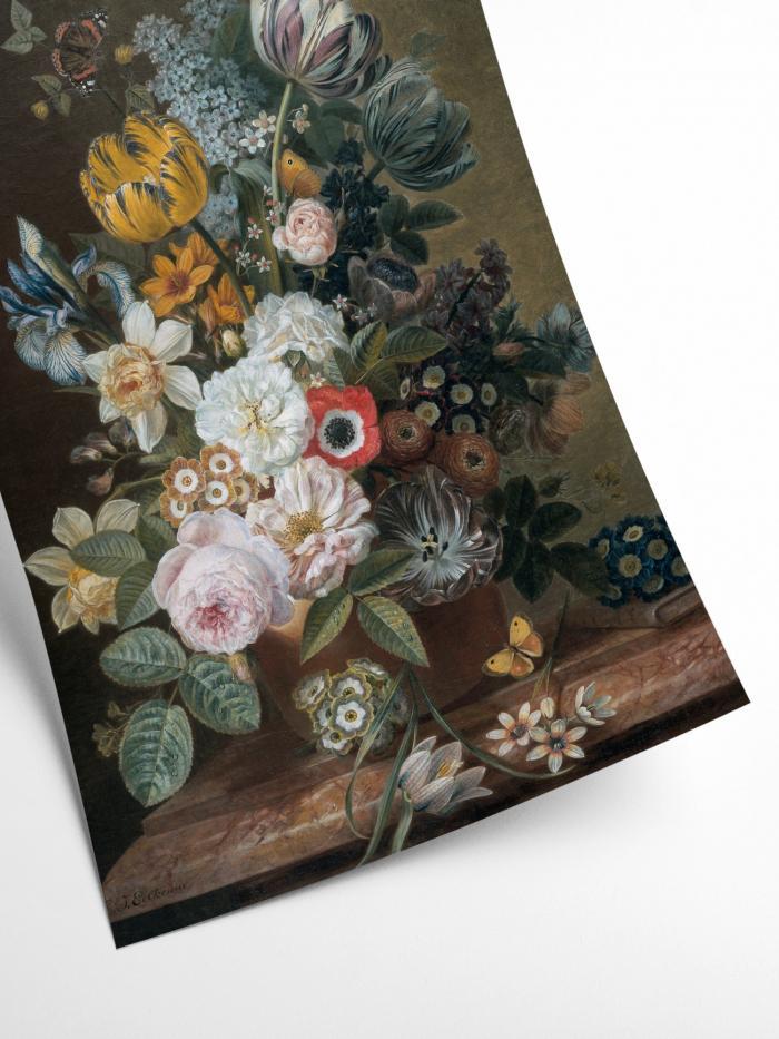 Kunstprint med klassisk blomster-dekoration · Niedziella & Friends (7805675667684)
