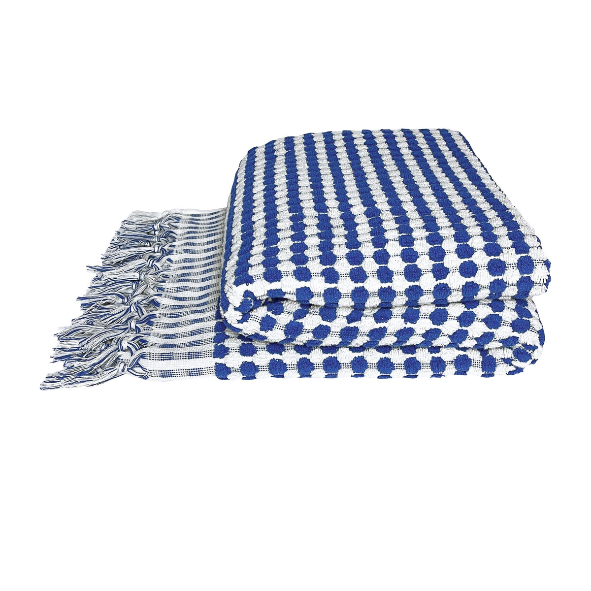 Badehåndklæde i bomuld fra Lykïa · farve blå · produceret i Tyrkiet · Niedziella & Friends (7462335807716)