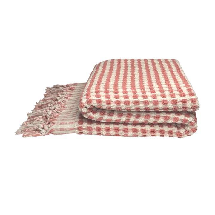 Badehåndklæde i bomuld fra Lykïa · farve rosa · produceret i Tyrkiet · Niedziella & Friends (7462337741028)