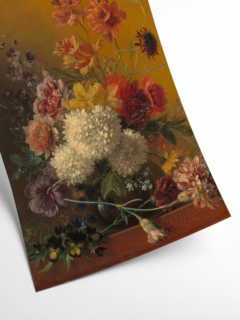 Kunstprint med klassisk blomster-dekoration · Niedziella & Friends (6652479242394)