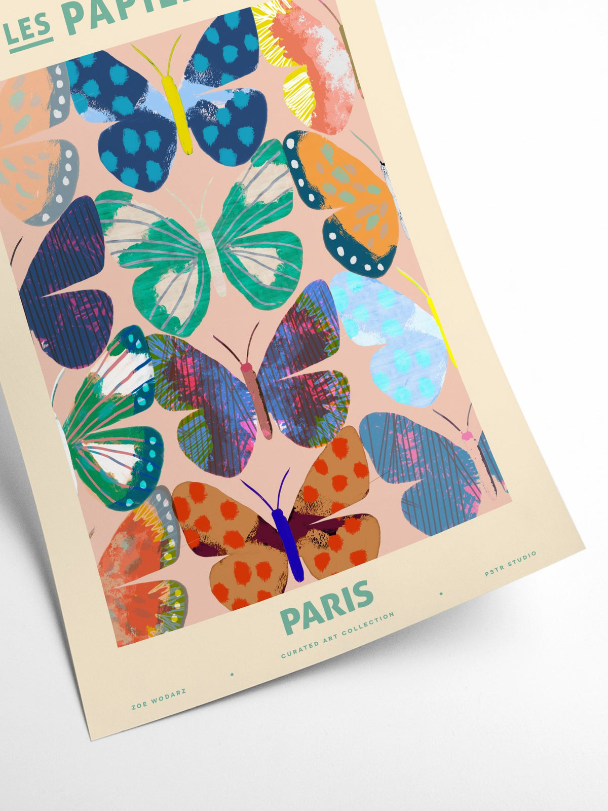 Kunstprint med sommerfugle i smukke farver til gallerivæggen · Niedziella & Friends (6652261236890)